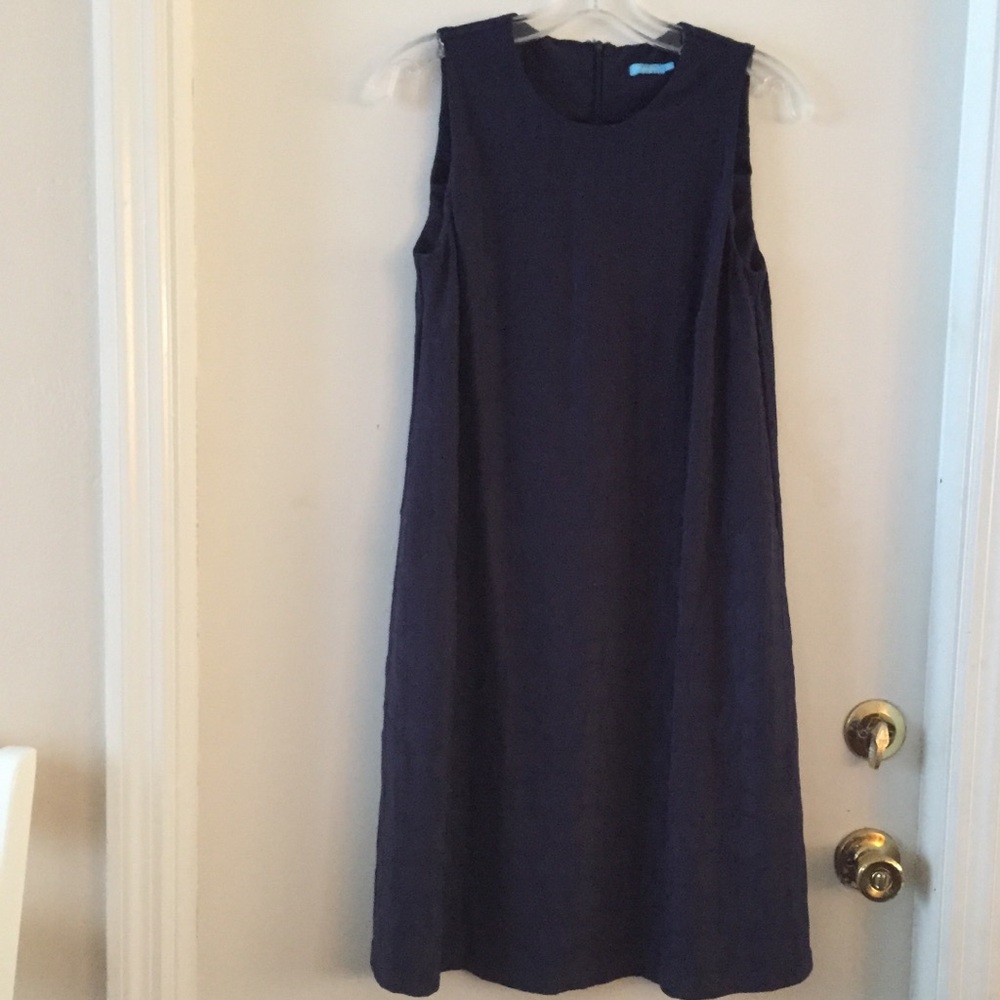 J McLaughlin Navy Sleeveless Knit Dress Small